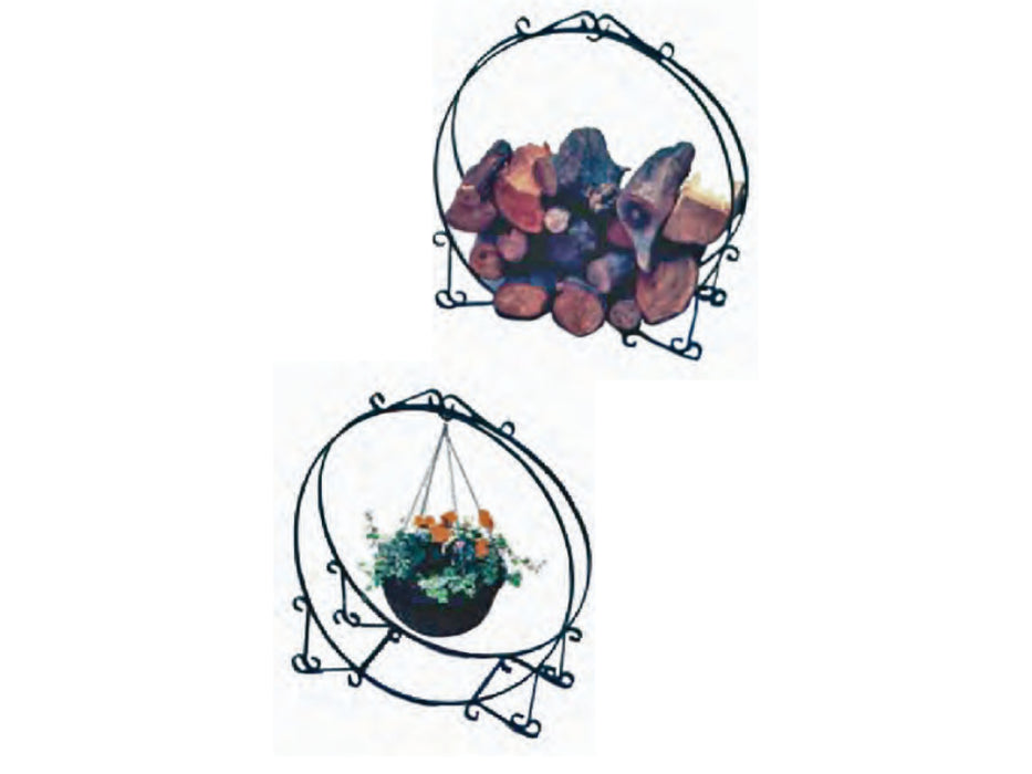 Log & Hanging Basket Hoop
