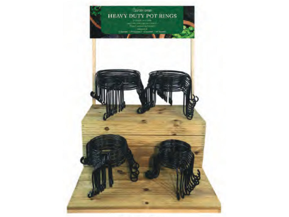 Pot Ring Wooden Merchandiser