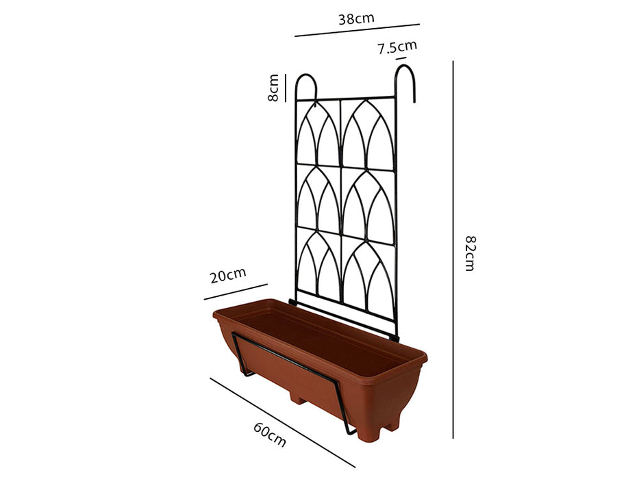 Trellis Decorative Back Balcony Hanger