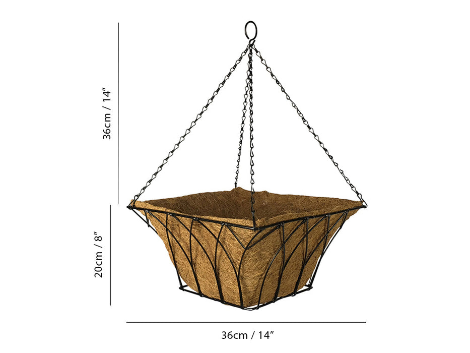 Gothic Square Basket inc liner