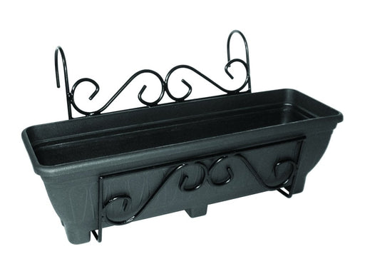 Balcony/Fence Holder - Scrolled Back Planter Holder