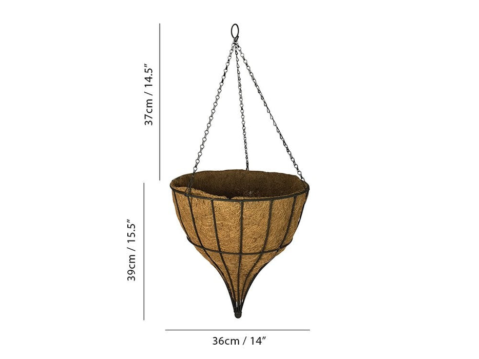 Gothic Tear Drop Basket inc liner