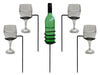 Outdoor Drinks Holder - Wine Bottle & Glasses