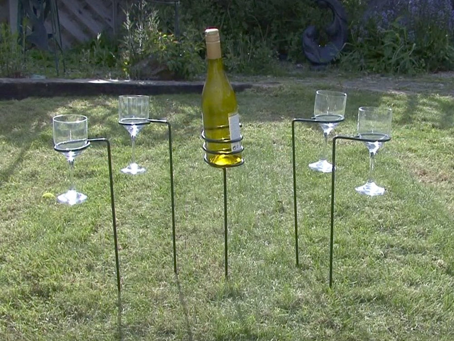 Wine Bottle And Glass Sticks