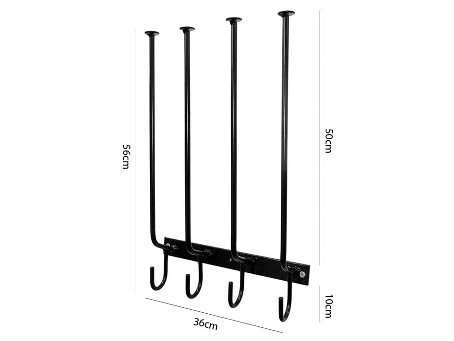 Wall Mounted Boot Stand - Two Pairs - 5009