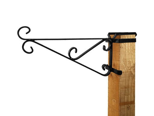 Wooden Post Hanging Basket Bracket