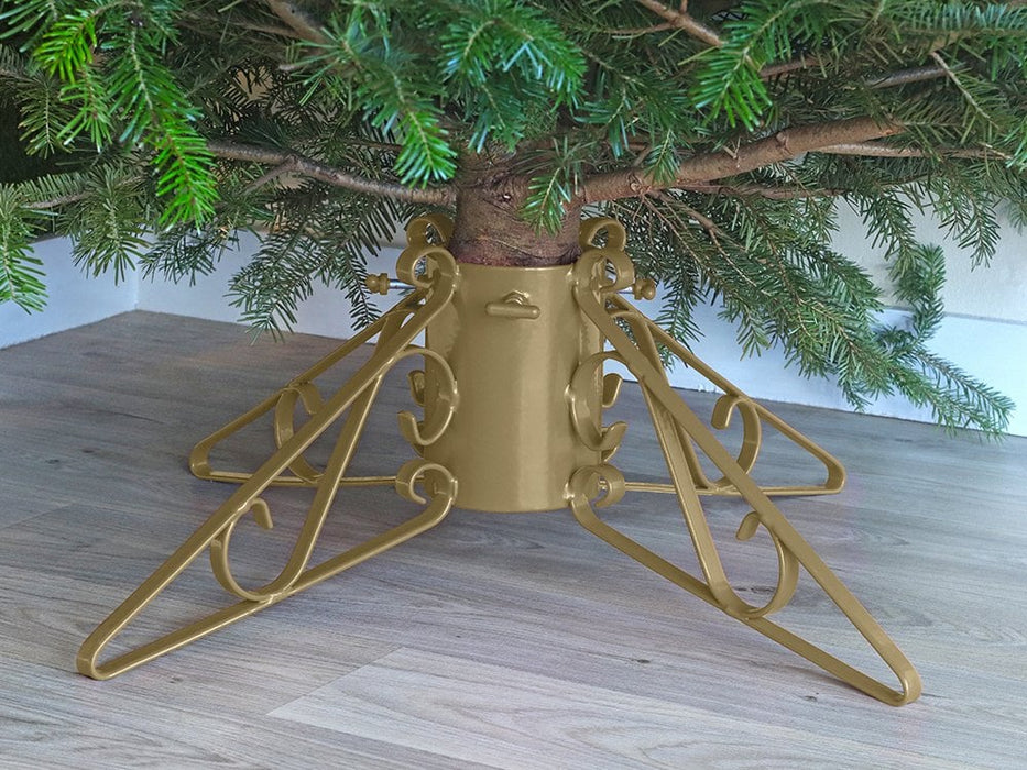 Premium Metal Tree Stand- 4 Scrolled Leg